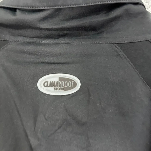 Adidas Track Jacket Mens Medium Black Windbreaker Logo High Neck Embroidered - Picture 11 of 11